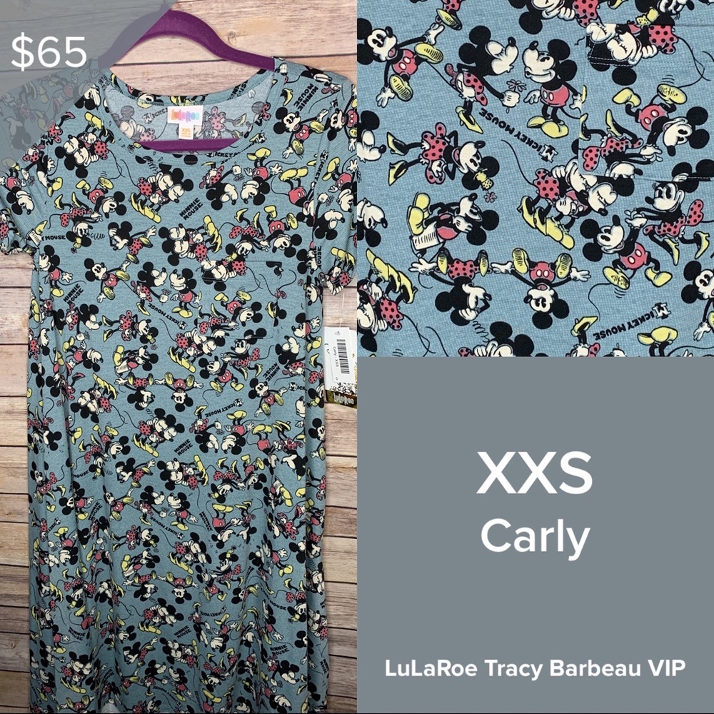 NWT LuLaRoe Disney Carly Dress Size XXS